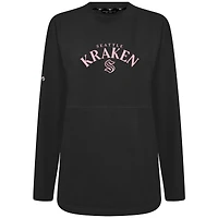 Sweat-shirt à col roulé pour femme Seattle Kraken Mother's Day Beaudry Black Levelwear