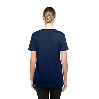 T-shirt à imprimé floral bleu marine Seattle Kraken Glam Game pour femme de New Era