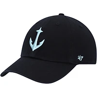Casquette ajustable '47 Seattle Kraken Clean Up pour femmes, noire