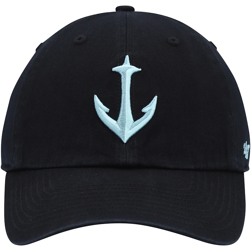 Casquette ajustable '47 Seattle Kraken Clean Up pour femmes, noire