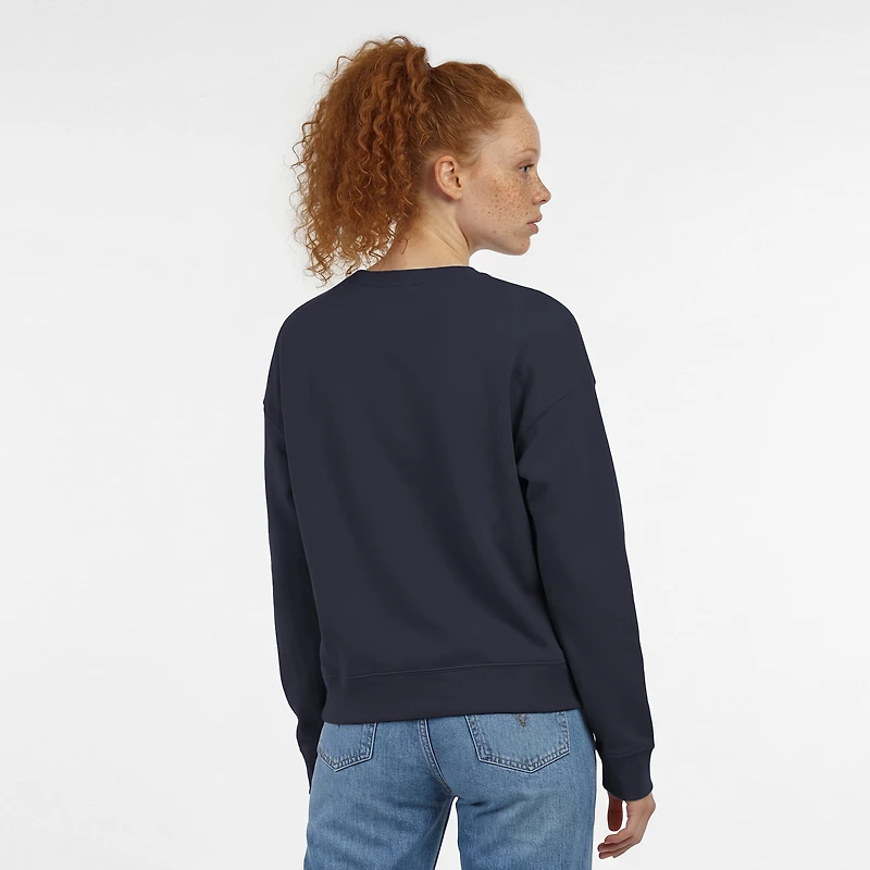 Sweat-shirt Champion Deep Sea Blue Seattle Kraken Wordmark Lockup Powerblend pour femme