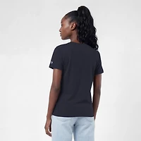 Women's Champion  Navy Seattle Kraken Arch Mascot Logo T-Shirt