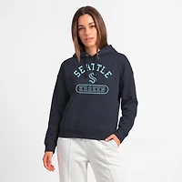 Sweat à capuche Champion Navy Seattle Kraken Arched Pill Box pour femme