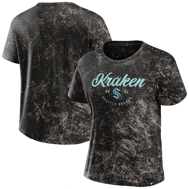 Women's Fanatics Black Seattle Kraken Breakaway T-Shirt