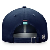 Women's Fanatics Deep Sea Blue Seattle Kraken Authentic Pro Rink Adjustable Hat