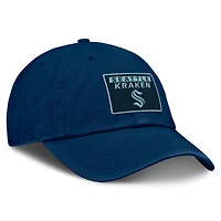 Casquette ajustable authentique Pro Rink Seattle Kraken de Fanatics Deep Sea Blue pour femme
