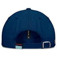 Casquette ajustable authentique Pro Rink Seattle Kraken de Fanatics Deep Sea Blue pour femme