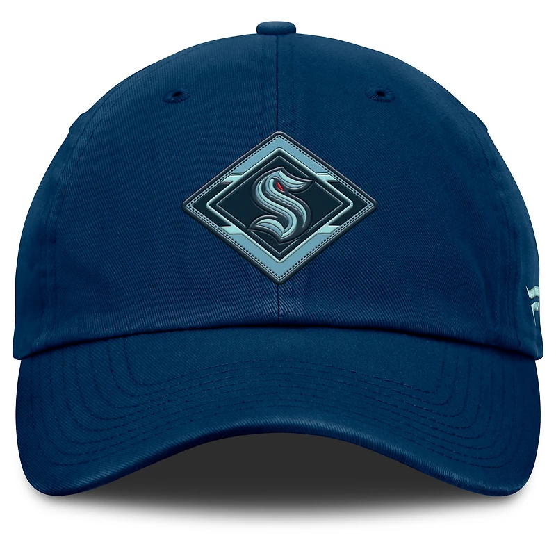 Women's Fanatics Deep Sea Blue Seattle Kraken Authentic Pro Rink Adjustable Hat