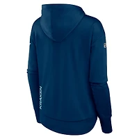 Sweat à capuche entièrement zippé Seattle Kraken Authentic Pro Scuba pour femmes Fanatics Deep Sea Blue
