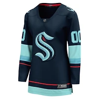 Maillot personnalisé Deep Sea Blue Seattle Kraken Home Breakaway pour femmes
