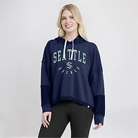 Sweat à capuche Fanatics Heather Deep Sea Blue Seattle Kraken Lux Lounge pour femmes