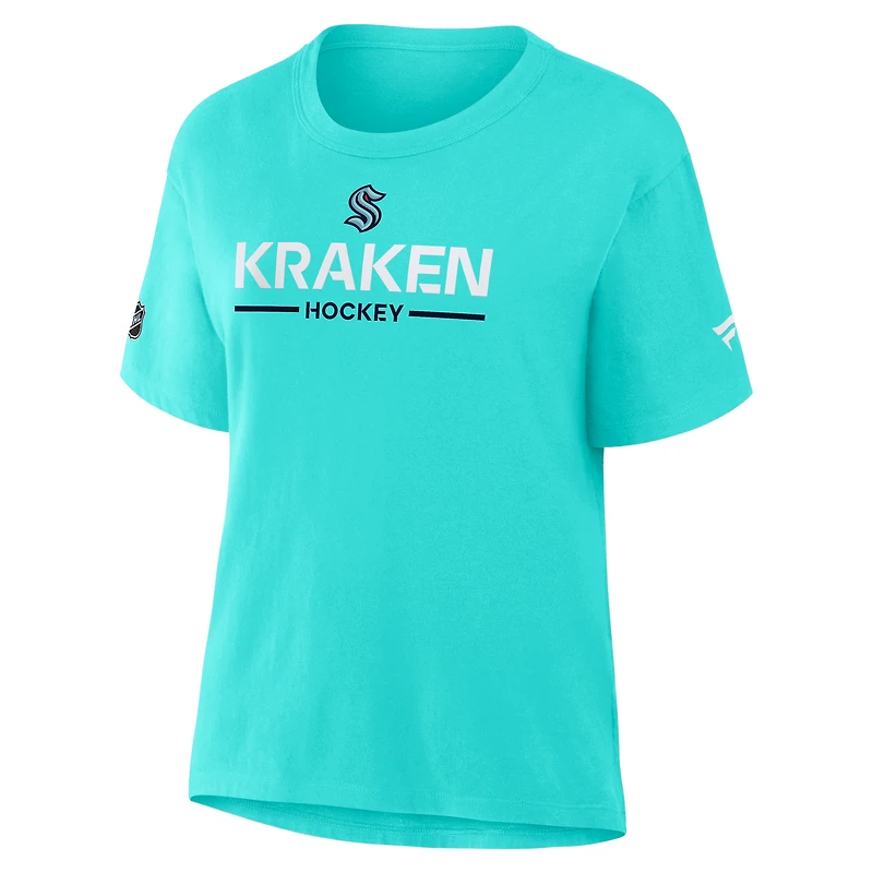 Women's Fanatics Ice Blue Seattle Kraken Authentic Pro Primary T-Shirt