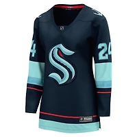 Fanatics pour femmes Jamie Oleksiak Deep Sea Blue Seattle Kraken Home Breakaway Player Maillot