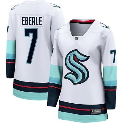 Women's Fanatics Jordan Eberle White Seattle Kraken Away Breakaway Jersey