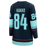 Women's Fanatics Kaapo Kakko Deep Sea Blue Seattle Kraken Home Breakaway Player Jersey