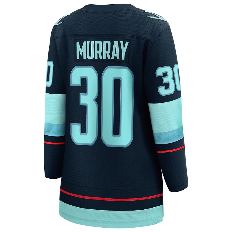 Women's Fanatics Matt Murray Deep Sea Blue Seattle Kraken Home Breakaway Jersey