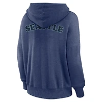 Sweat à capuche lacets Fanatics Navy Seattle Kraken Breakout pour femme