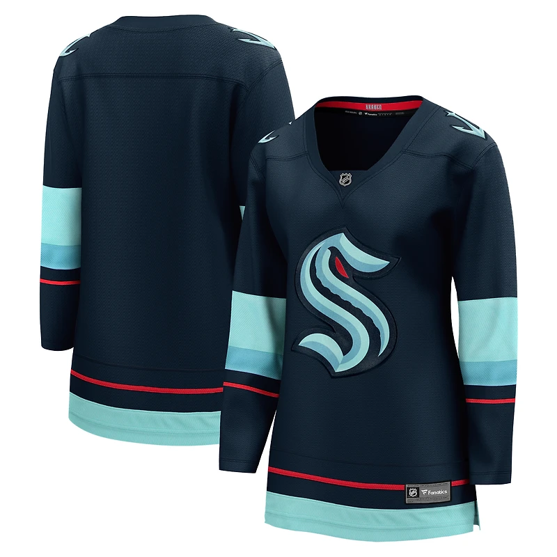 Women's Fanatics Navy Seattle Kraken Home Breakaway Jersey