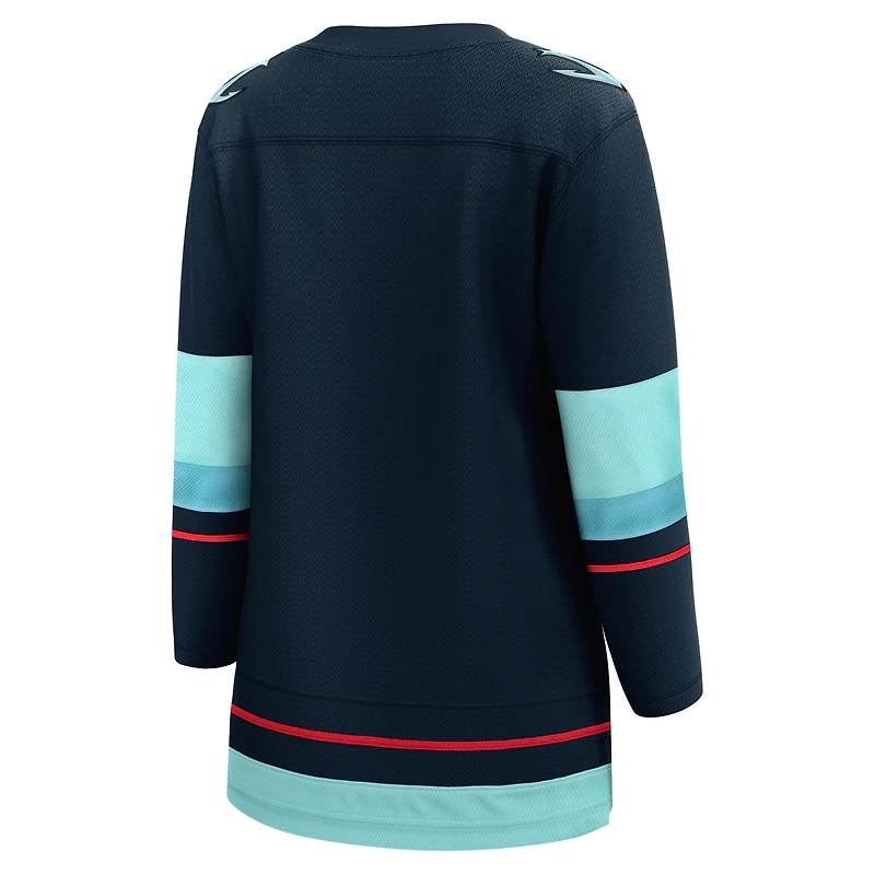 Fanatics pour femmes bleu marine Seattle Kraken Domicile - Maillot Premier Breakaway