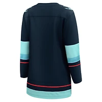 Fanatics pour femmes bleu marine Seattle Kraken Domicile - Maillot Premier Breakaway