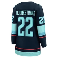 Women's Fanatics Oliver Bjorkstrand Deep Sea Blue Seattle Kraken Home Breakaway Player Jersey
