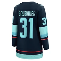 Women's Fanatics Philipp Grubauer Navy Seattle Kraken Home