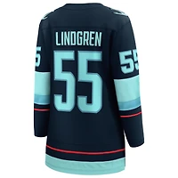 Maillot de l'équipe féminine Fanatics Ryan Lindgren Deep Sea Blue Seattle Kraken Home Breakaway