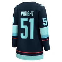 Women's Fanatics Shane Wright Deep Sea Blue Seattle Kraken Home Breakaway Jersey
