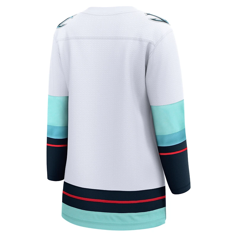Women's Fanatics White Seattle Kraken Away Breakaway Jersey