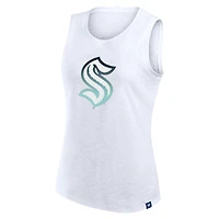 Débardeur blanc Seattle Kraken Slub pour femme Fanatics