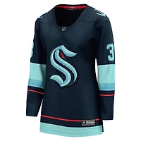 Women's Fanatics Will Borgen Deep Sea Blue Seattle Kraken Home Breakaway Player Jersey