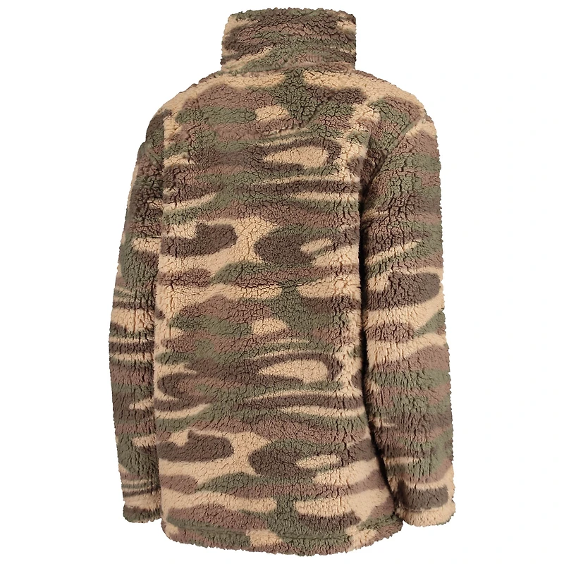 Veste à fermeture éclair quart de zip Seattle Kraken Sherpa G-III Sports by Carl Banks pour femme