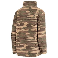 Veste à fermeture éclair quart de zip Seattle Kraken Sherpa G-III Sports by Carl Banks pour femme