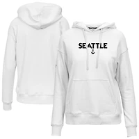 Sweat à capuche blanc Seattle Kraken Adorn City Capsule pour femme de Levelwear