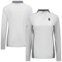 Haut à glissière quart de tour Seattle Kraken Moxie Insignia Core pour femme Levelwear blanc