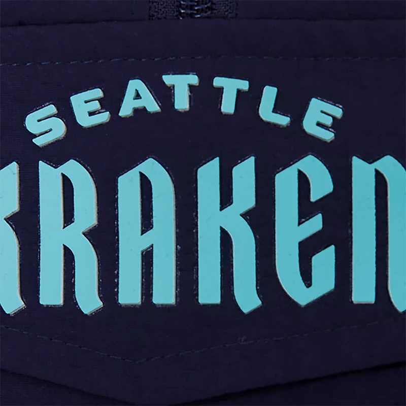 Women's Pro Standard Deep Sea Blue Seattle Kraken Classic Cropped Half-Zip Wind Jacket