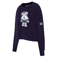 Sweat-shirt à col rond pour femme Pro Standard Deep Sea Blue Seattle Kraken Mascot
