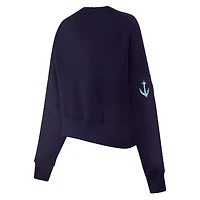 Sweat-shirt à col rond pour femme Pro Standard Deep Sea Blue Seattle Kraken Mascot