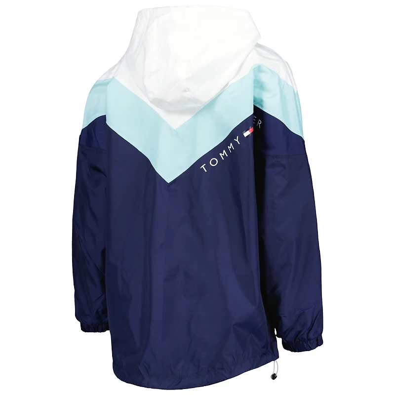 Coupe-vent à demi-zip Seattle Kraken Staci Tommy Hilfiger pour femme Bleu/Deep Sea Blue