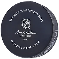 Yanni Gourde Seattle Kraken Autographed Official Game Puck with "100th NHL Goal 4-23-22" Inscription