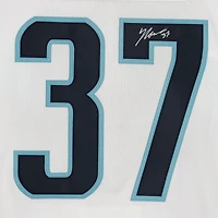 Yanni Gourde Seattle Kraken Autographed White adidas Authentic Jersey with Inaugural Season Jersey Patch