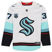 Yanni Gourde White Seattle Kraken Autographed adidas Authentic Jersey with Inaugural Season Patch