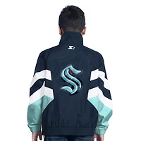 Haut à enfiler demi-zip pour jeunes Seattle Kraken Prospect Navy Starter