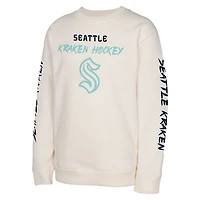 Youth Cream Seattle Kraken Star Power Pullover Sweatshirt