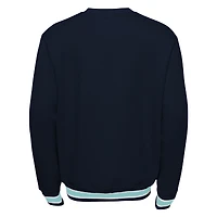 Youth Deep Sea Blue Seattle Kraken Classic Blueliner Pullover Sweatshirt