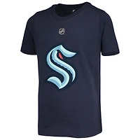 T-shirt avec nom et numéro de joueur Jaden Schwartz Navy Seattle Kraken pour jeunes