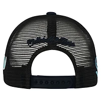 Casquette de camionneur ajustable blanche Seattle Kraken Mascot pour jeunes Mitchell & Ness