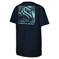 T-shirt Atmosphere Seattle Kraken bleu marine pour jeunes