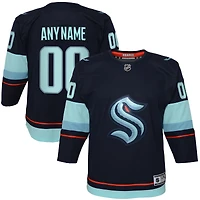 Maillot personnalisé Premier domicile Seattle Kraken pour jeunes de la marine