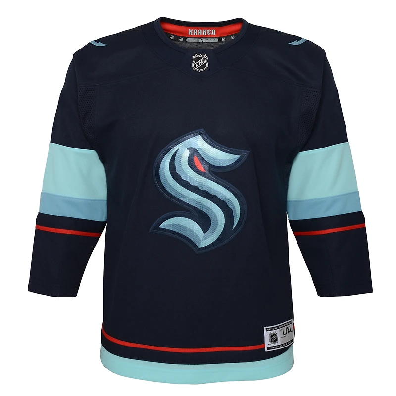 Youth Navy Seattle Kraken Home Premier Jersey